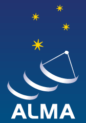 Alma Observatory logo, observatory located in the Atacama Desert of northern Chile.