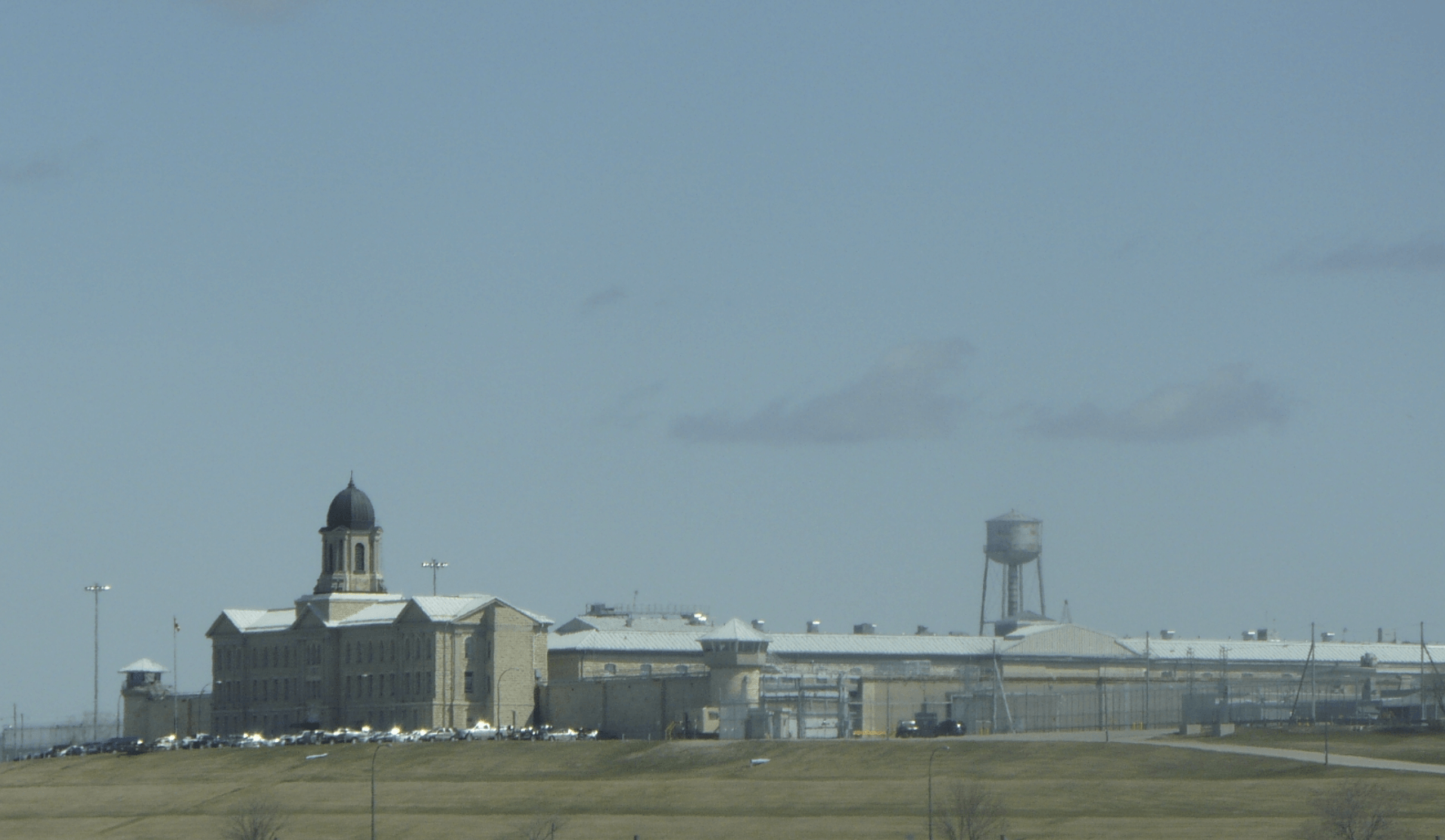 Stony Mountain institution Outside image of the walls of Stony Mountain Institution in Canada.
