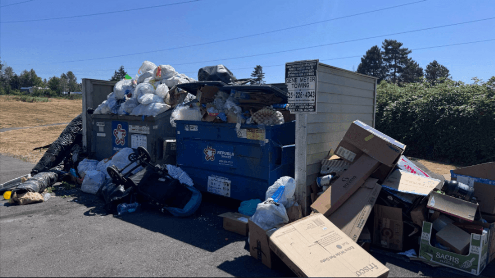 Garbage strike continues as Kent, Bellevue offer new trash drop-off sites for residents
